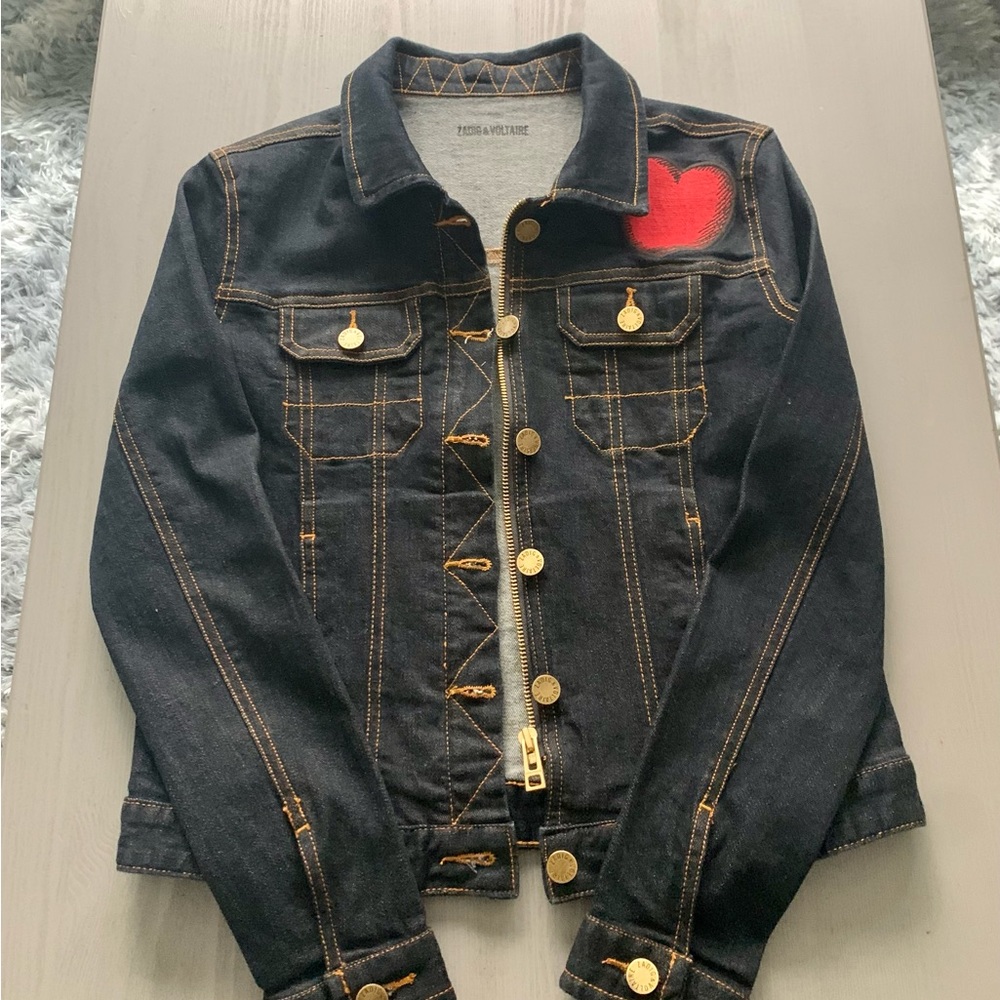 Zadig and Voltaire Girls Denim Jacket - Size XS